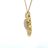 Charles Krypell 18KT Yellow Gold 1.6CT Diamond Pendant Necklace - KFK, Inc.