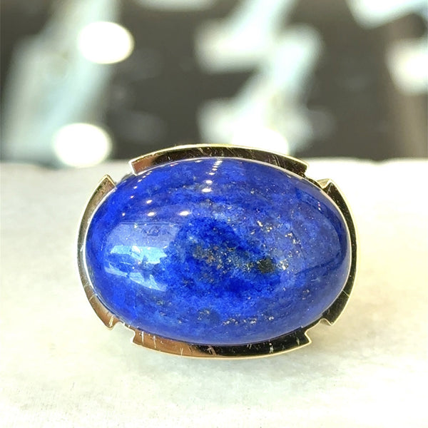 David Webb Lapis Lazuli 18KT Gold Cocktail Ring - KFK, Inc.