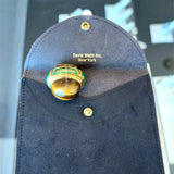 David Webb Tiger's Eye 18KT Yellow Gold and Green Enamel Cocktail Ring - KFK, Inc.