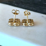 Diamond and Ruby Clover Stud Earrings - KFK, Inc.