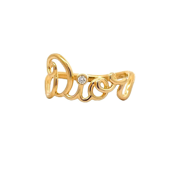 DIOR Dioramour Ring, 18KT Yellow Gold and Diamond - KFK, Inc.