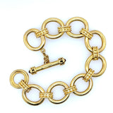 Elizabeth Locke 18KT Yellow Gold Link Toggle Bracelet - KFK, Inc.