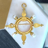 Elizabeth Locke 18KT Yellow Gold Mabe Pearl Pendant Brooch - KFK, Inc.