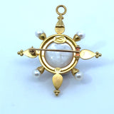 Elizabeth Locke 18KT Yellow Gold Mabe Pearl Pendant Brooch - KFK, Inc.