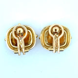 Elizabeth Locke 19K Yellow Gold Triad Cushion "Fat Bee" Earrings - KFK, Inc.