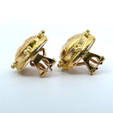 Elizabeth Locke 19K Yellow Gold Triad Cushion "Fat Bee" Earrings - KFK, Inc.