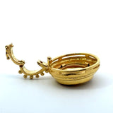 Elizabeth Locke 19KT Yellow Gold Bee Pendant with Enhancer KFK Jewelers Los Angeles