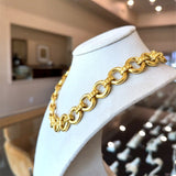 Elizabeth Locke 19KT Yellow Gold Round Link Necklace - KFK, Inc.