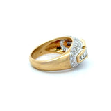 Estate 18KT Yellow Gold 2.0CT Diamond Cocktail Ring - KFK, Inc.