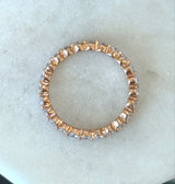 Henri Daussi 18KT Rose Gold Eternity Band, Size 5.5 - KFK, Inc.