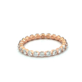 Henri Daussi 18KT Rose Gold Eternity Band, Size 5.5 - KFK, Inc.
