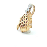 Kabana 14KT Yellow Gold Diamond and Gemstone Fish Pendant - KFK, Inc.