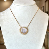Kimberly McDonald Geode and Champagne Diamond 18KT Rose Gold Necklace - KFK, Inc.
