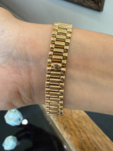 Ladies 26mm 18KT Yellow Gold Rolex Datejust President - KFK, Inc.