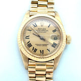 Ladies 26mm 18KT Yellow Gold Rolex Datejust President - KFK, Inc.