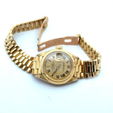 Ladies 26mm 18KT Yellow Gold Rolex Datejust President - KFK, Inc.