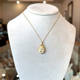 Monica Rich Kosann 18KT Gold Neptune Shell Diamond Locket Necklace - KFK, Inc.