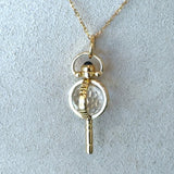 Monica Rich Kosann 18KT Mini Carpe Diem Pendant Necklace - KFK, Inc.
