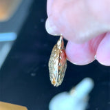 Monica Rich Kosann 18KT yellow gold Petite Scallop Locket Necklace KFK Jewelers Los Angeles
