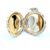 Monica Rich Kosann 18KT yellow gold Petite Scallop Locket Necklace KFK Jewelers Los Angeles