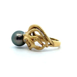 Onofrio d'Oro 18KT Gold and Pearl Octopus Ring - KFK, Inc.