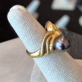 Onofrio d'Oro 18KT Gold and Pearl Octopus Ring - KFK, Inc.