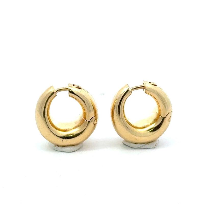 Pomellato 18K Yellow Gold Huggie Earrings - KFK, Inc.