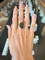 Rina Limor Rutilated Quartz Ring, 18KT Yellow Gold - KFK, Inc.