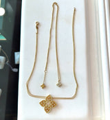 Roberto Coin 18KT Gold Venetian Princess Diamond Dual Chain Necklace - KFK, Inc.