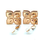 Roberto Coin 18KT Rose Gold Princess Flower Diamond Clip Earrings - KFK, Inc.