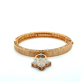 Roberto Coin 18KT Rose Gold Venetian Princess Diamond Bangle - KFK, Inc.