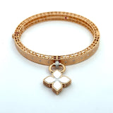 Roberto Coin 18KT Rose Gold Venetian Princess Diamond Bangle - KFK, Inc.