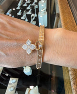 Roberto Coin 18KT Rose Gold Venetian Princess Diamond Bangle - KFK, Inc.