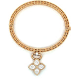 Roberto Coin 18KT Rose Gold Venetian Princess Diamond Bangle - KFK, Inc.