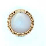 Roberto Coin 18KT Rose Gold Venetian Princess Diamond Cigar Band - KFK, Inc.