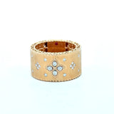 Roberto Coin 18KT Rose Gold Venetian Princess Diamond Cigar Band - KFK, Inc.