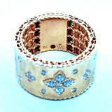 Roberto Coin 18KT Rose Gold Venetian Princess Diamond Cigar Band - KFK, Inc.