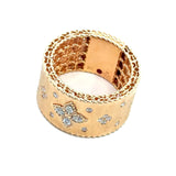 Roberto Coin 18KT Rose Gold Venetian Princess Diamond Cigar Band - KFK, Inc.