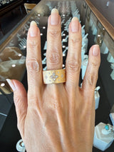 Roberto Coin 18KT Rose Gold Venetian Princess Diamond Cigar Band - KFK, Inc.