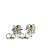 Sixteen Stone by Tiffany Platinum Diamond Stud Earrings KFK Jewelers Los Angeles