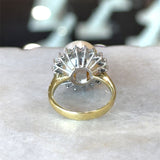 South Sea Pearl Diamond Halo Cocktail Ring, 18KT Yellow Gold - KFK, Inc.