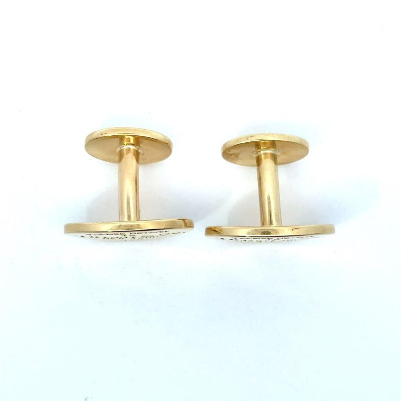 Tiffany & Co. 18KT Yellow Gold Return to Tiffany Cufflinks - KFK, Inc.
