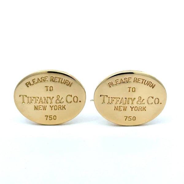 Tiffany & Co. 18KT Yellow Gold Return to Tiffany Cufflinks - KFK, Inc.