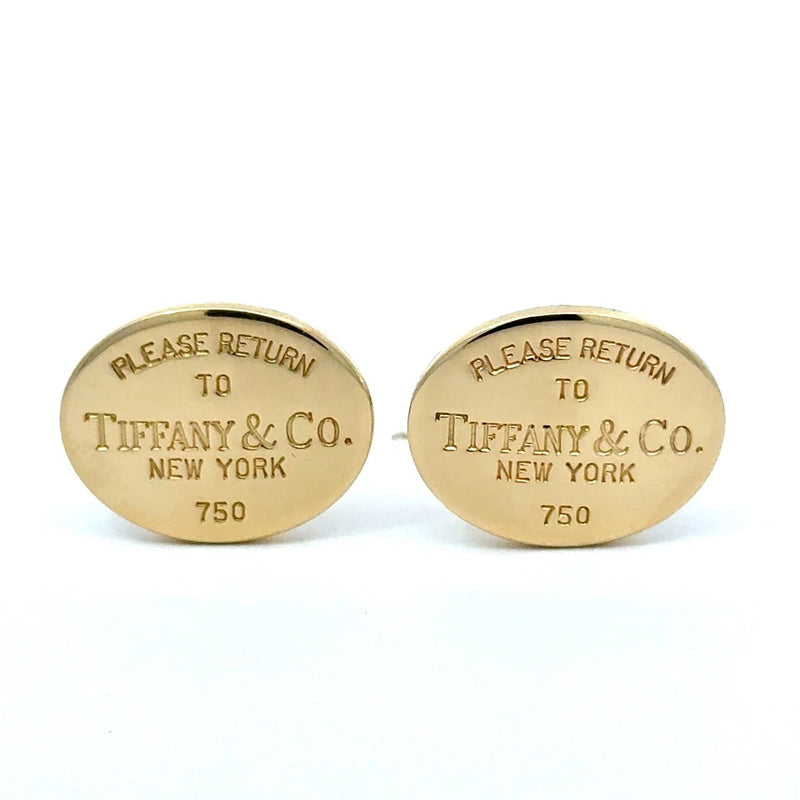 Tiffany & Co. 18KT Yellow Gold Return to Tiffany Cufflinks - KFK, Inc.