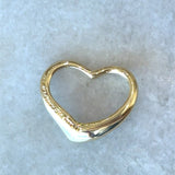 Tiffany & Co. Elsa Peretti 18KT Yellow Gold Open Heart Pendant KFK Jewelers Los Angeles
