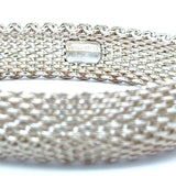 Tiffany & Co. Somerset Sterling Silver Mesh Bangle Bracelet - KFK, Inc.