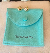 Tiffany Elsa Peretti 18K Yellow Gold Stud Earrings - KFK, Inc.