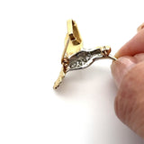 Vintage 14KT Gold Diamond Hummingbird Pin Brooch - KFK, Inc.