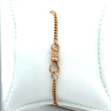 Vintage 14KT Rose Gold Curb Chain Bracelet - KFK, Inc.