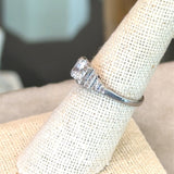 Vintage 14KT White Gold .88CT Diamond Ring - KFK, Inc.